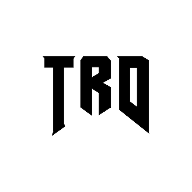 Diseño de logotipo de letra TRD para la compañía de tecnología TRD diseño de logotipo combinación de colores blanco y negro TRD logotipo TRD vector TRD diseño del icono TRD alfabeto TRD tipografía diseño del logotipo