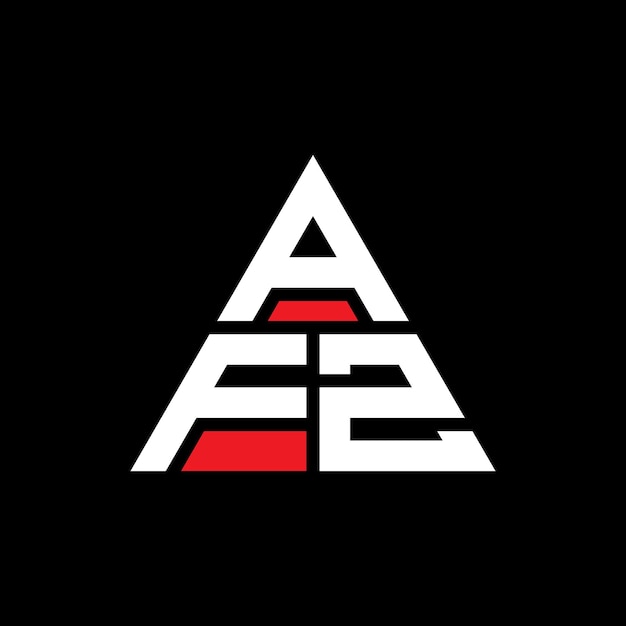 Diseño del logotipo de la letra triangular AFZ con forma de triángulo Monograma del diseño del logotipo del triángulo AFZ