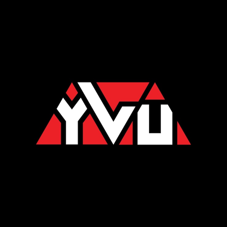 Vector diseño de logotipo de letra triangular con forma de triángulo ylu diseño de logotipo triangular monograma ylu triángulo vectorial plantilla de logotipo con color rojo ylu logo triangular sencillo elegante y lujoso logotipo ylu