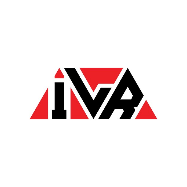 Diseño de logotipo de letra triangular ILR con forma de triángulo diseño de logotipo triángulo ILR monograma plantilla de logotipo vectorial triángulo ilr con color rojo logotipo triangular ilr sencillo elegante y lujoso logotipo ilr