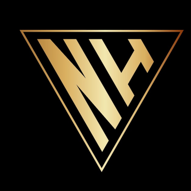 Diseño del logotipo de la letra triángulo N
