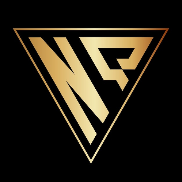 Diseño del logotipo de la letra triángulo N