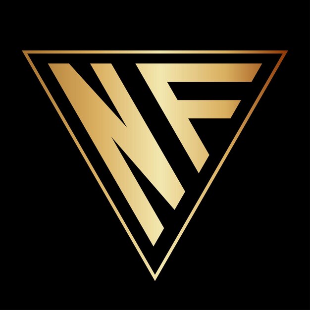 Diseño del logotipo de la letra triángulo N