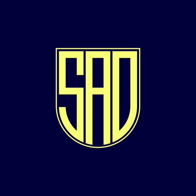 diseño del logotipo de la letra triste