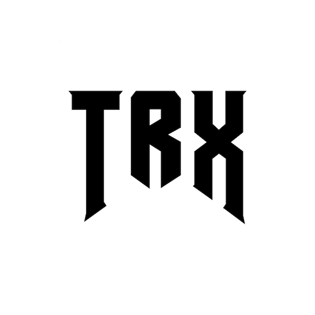Diseño de logotipo de letra TRX para la compañía de tecnología TRX diseño de logotipo negro y blanco combinación de colores TRX logotipo TRX vector TRX diseño TRX icono TRX alfabeto TRX tipografía diseño de logotip