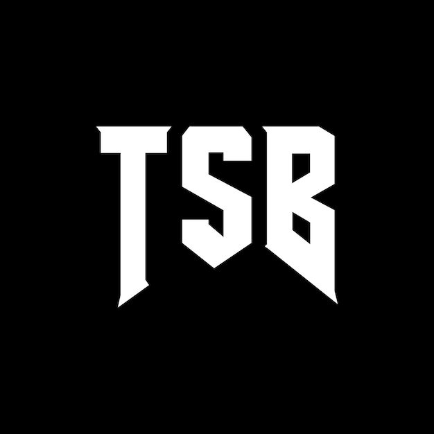Diseño de logotipo de letra TSB para una empresa de tecnología Diseño de Logotipo TSB combinación de colores blanco y negro Diseño de diseño de logotipo TSB Vector TSB Diseño de icono TSB Alfabeto TSB Tipografía del logotipo