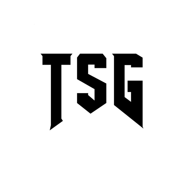 Diseño de logotipo de letra TSG para una empresa de tecnología Diseño de Logotipo TSG combinación de colores blanco y negro Diseño de diseño de logotipo TSG Vector TSG Icon TSG Alfabeto TSG Tipografía
