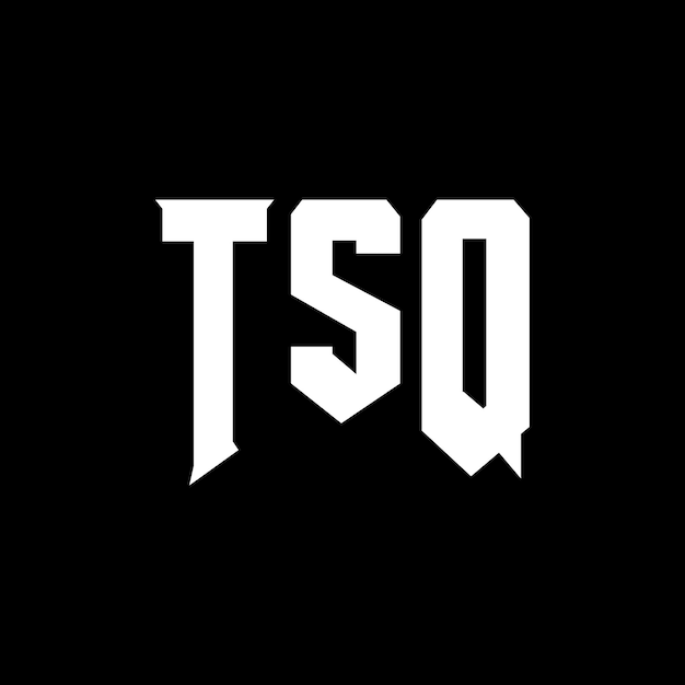 Diseño de logotipo de letra TSQ para una empresa de tecnología Diseño de Logotipo TSQ combinación de colores blanco y negro Diseño de diseño de logotipo TSQ Vector TSQ Diseño de icono TSQ Alfabeto TSQ Tipografía
