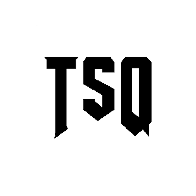 Diseño de logotipo de letra TSQ para una empresa de tecnología Diseño de Logotipo TSQ combinación de colores blanco y negro Diseño de diseño de logotipo TSQ Vector TSQ Diseño de icono TSQ Alfabeto TSQ Tipografía