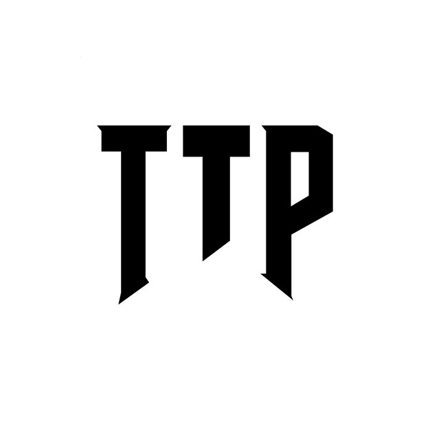 Diseño de logotipo de letra TTP para una empresa de tecnología TTP diseño de logotipo TTP combinación de colores blanco y negro TTP logotipo vector TTP diseño TTP icono TTP alfabeto TTP tipografía diseño de logotip