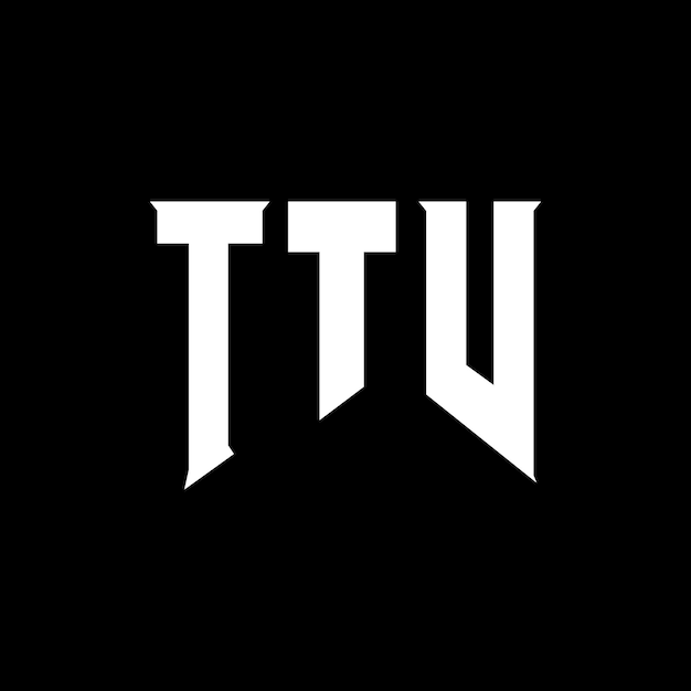 Diseño de logotipo de letra TTV para una empresa de tecnología TTV diseño de logotipo TTV combinación de colores blanco y negro TTV logo TTV vector TTV diseño TTV icono TTV alfabeto TTV tipografía diseño del logotipo