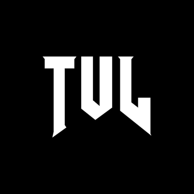 Diseño de logotipo de letra TUL para la empresa de tecnología TUL diseño de logotipo TUL combinación de colores blanco y negro TUL logotipo Vector TUL diseño TUL icono TUL alfabeto TUL tipografía diseño del logotipo