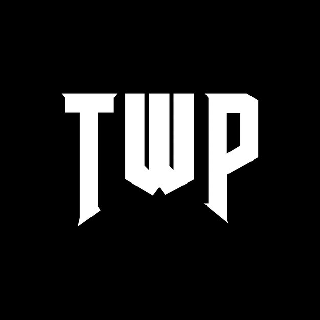 Diseño de logotipo de letra TWP para una empresa de tecnología TWP diseño de logotipo combinación de colores blanco y negro TWP logotipo TWP vector TWP diseño TWP icono TWP alfabeto TWP tipografía diseño del logotipo