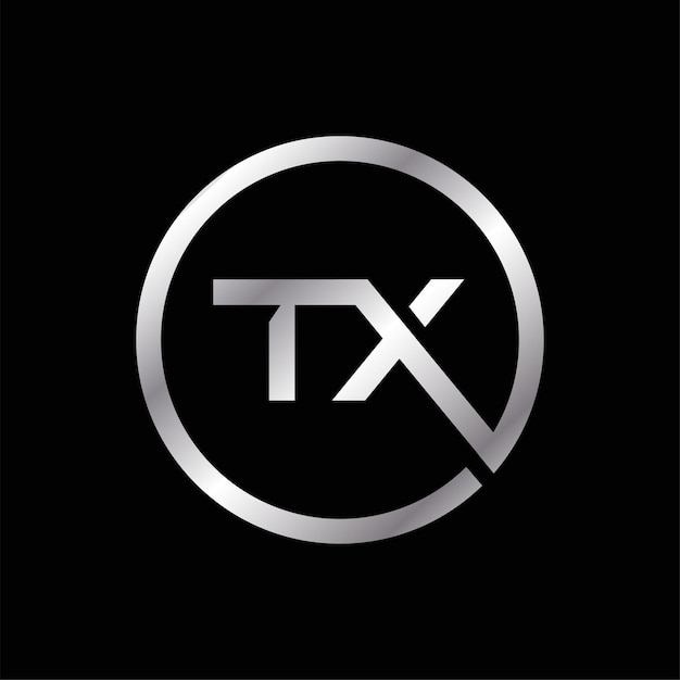 Diseño de logotipo de letra TX Diseño de logotipo abstracto