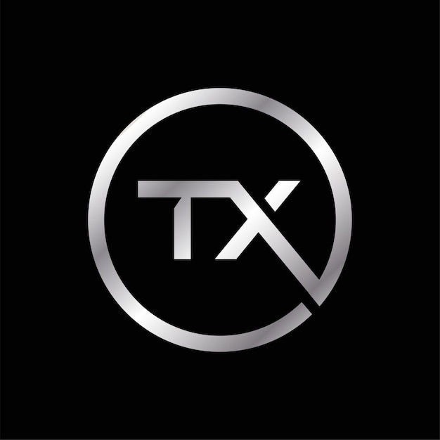 Diseño de logotipo de letra TX Diseño de logotipo abstracto