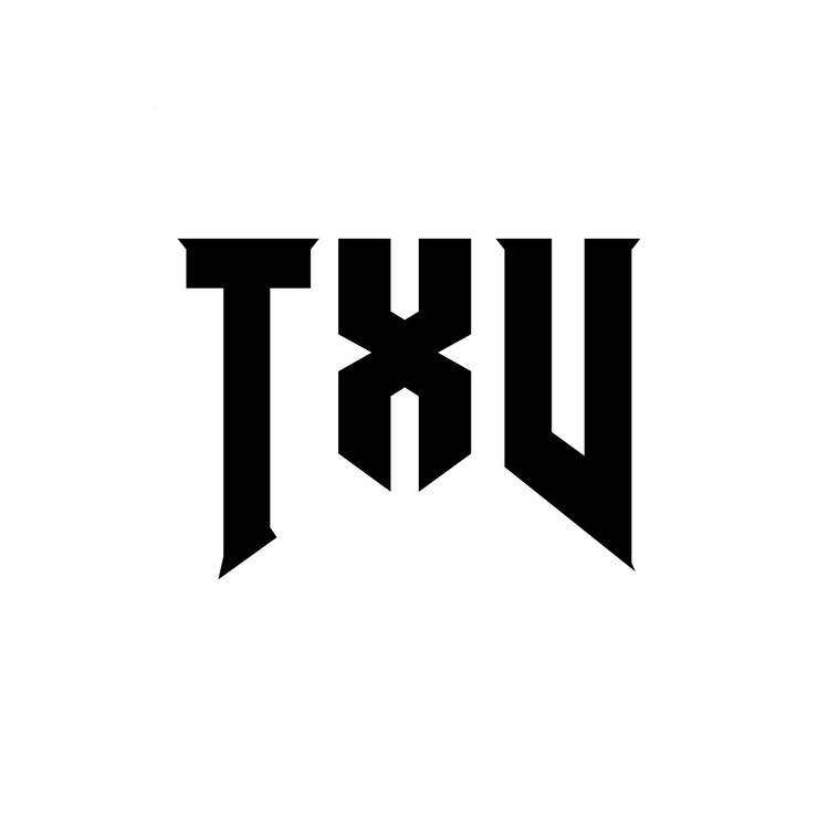 Vector diseño de logotipo de letra txv para una empresa de tecnología diseño del logotipo txv combinación de colores blanco y negro logotipo txv vector txv diseño del icono txv alfabeto txv tipografía diseño del logotipo