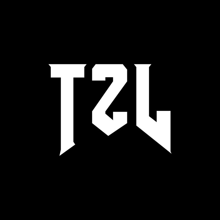 Vector diseño de logotipo de letra tzl para una empresa de tecnología diseño de logotipo tzl combinación de colores blanco y negro tzl logotipo vector tzl diseño tzl icono tzl alfabeto tzl tipografía diseño de logotipo