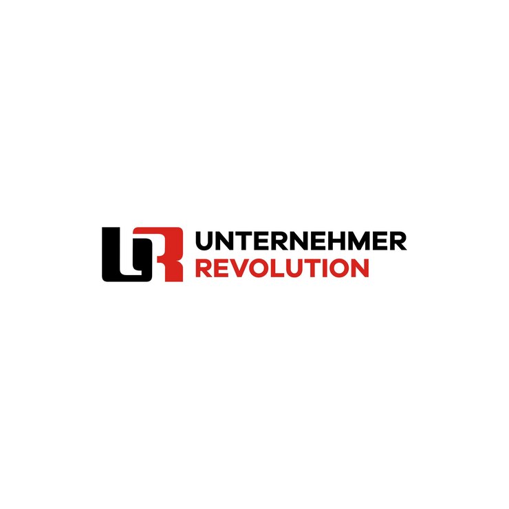 Vector diseño de logotipo de letra u y r