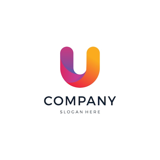 Diseño de logotipo letra U