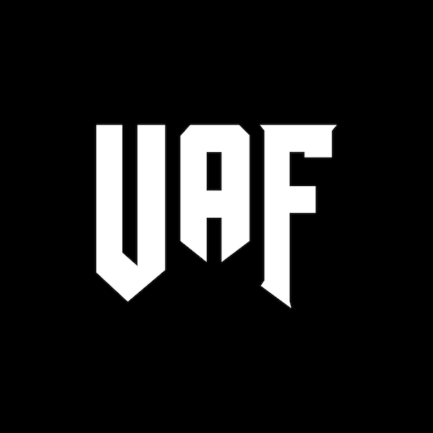 Diseño de logotipo de letra UAF para una empresa de tecnología Diseño del logotipo UAF combinación de colores blanco y negro Logotipo UAF Vector UAF Diseño del icono UAF Alfabeto UAF Tipo de logotipo Diseño