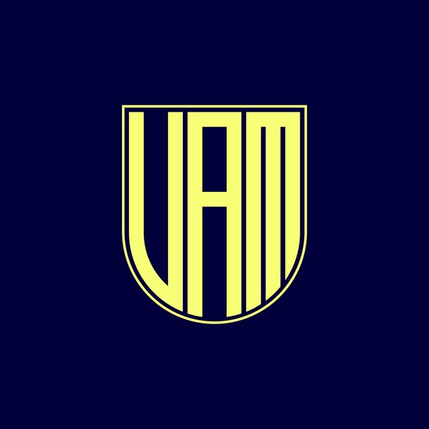 diseño del logotipo de la letra uam