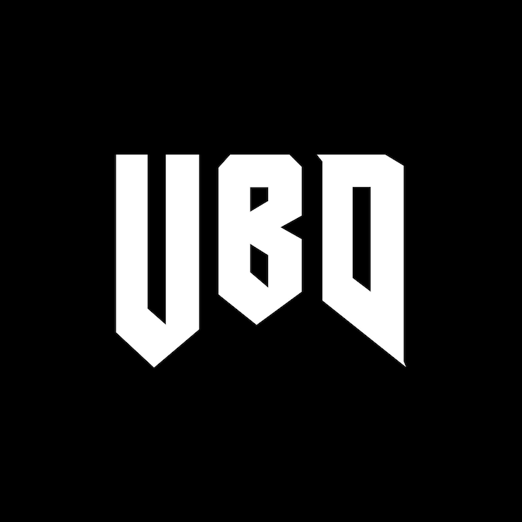 Vector diseño de logotipo de letra ubd para una empresa de tecnología diseño del logotipo ubd combinación de colores blanco y negro logotipo ubd vector ubd diseño del icono ubd alfabeto ubd tipografía diseño del logotipo