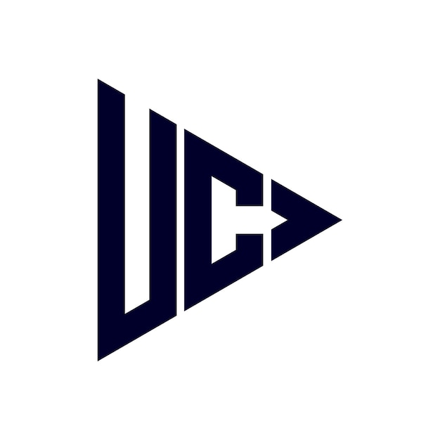 Diseño del logotipo de la letra uc