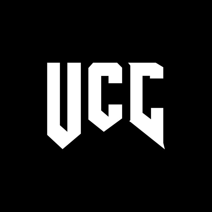 Vector diseño de logotipo de letra ucc para una empresa de tecnología diseño del logotipo ucc combinación de colores blanco y negro logotipo ucc vector ucc diseño del icono ucc alfabeto ucc tipo de logotipo