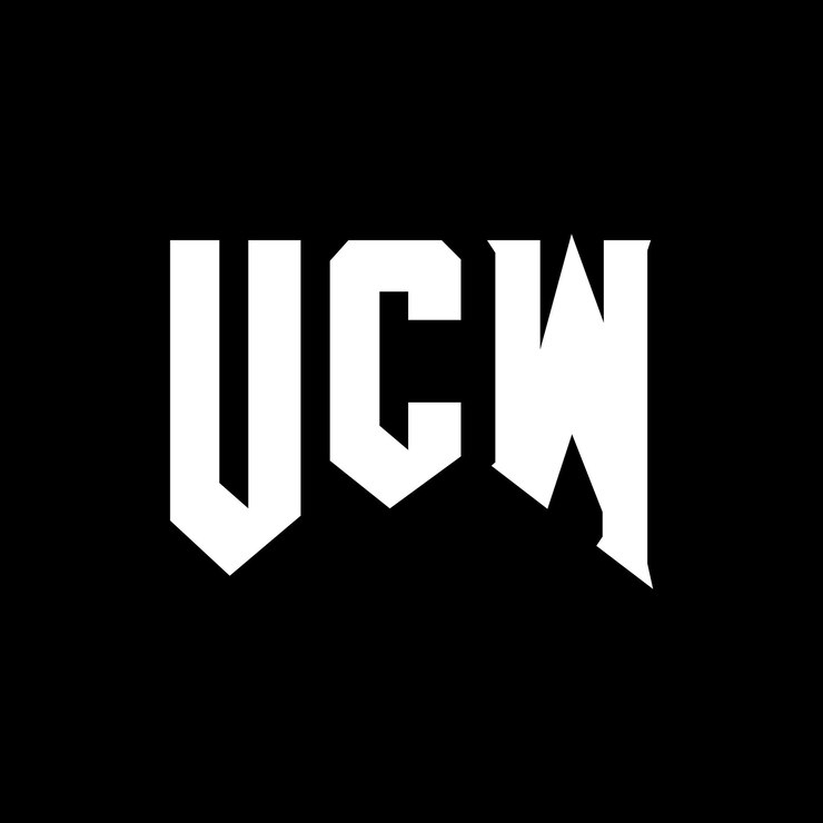 Vector diseño de logotipo de letra ucw para una empresa de tecnología diseño de diseño de logotipo ucw combinación de colores blanco y negro diseño de icono ucw vector ucw diseño de iconos ucw alfabeto ucw tipografía