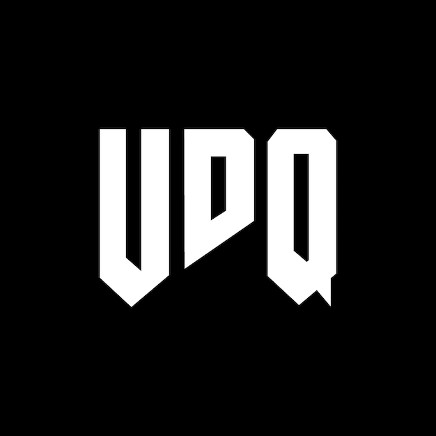 Diseño de logotipo de letra UDQ para una empresa de tecnología Diseño del logotipo UDQ combinación de colores blanco y negro Logotipo UDQ vector diseño UDQ icono UDQ alfabeto UDQ tipografía diseño del logotipo