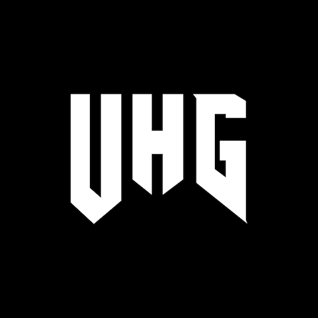 Diseño de logotipo de letra UHG para una empresa de tecnología Diseño de logos UHG combinación de colores blanco y negro Logotipo UHG vector diseño UHG icono UHG alfabeto diseño de logotipo UHG tipografía