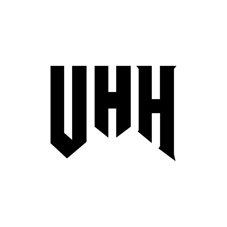 Vector diseño de logotipo de letra uhh para una empresa de tecnología diseño del logotipo uhh combinación de colores blanco y negro logotipo uhh vector diseño uhh icono uhh alfabeto uhh tipografía diseño del logotipo