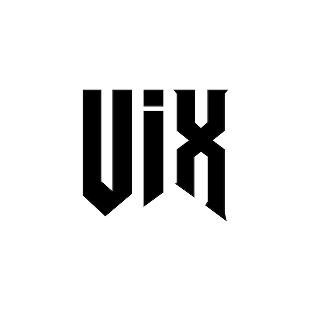 Diseño de logotipo de letra UIX para la empresa de tecnología UIX Diseño del logotipo de combinación de colores blanco y negro UIX Logotipo UIX Vector UIX diseño UIX icono UIX alfabeto UIX tipografía diseño del logotipo