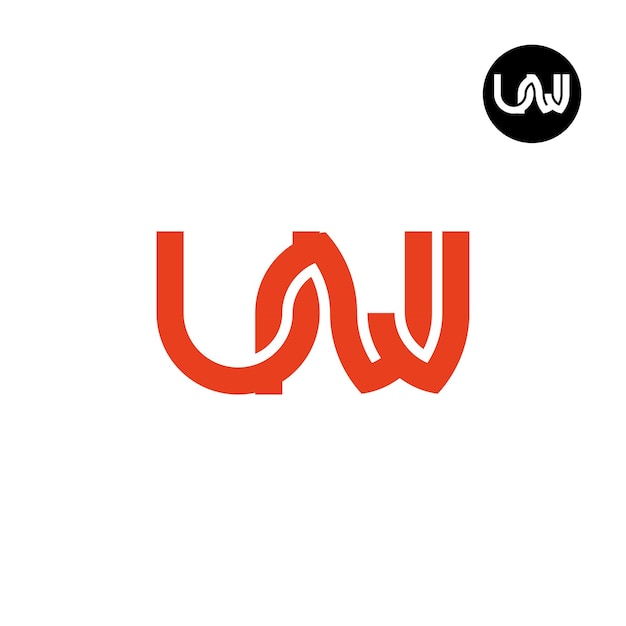 Diseño del logotipo de la letra UNJ Monograma