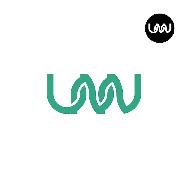 Diseño del logotipo de la letra UNN Monograma