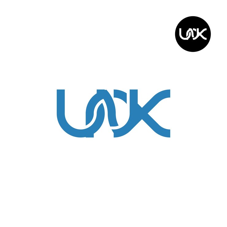Vector diseño del logotipo de la letra unx monogram