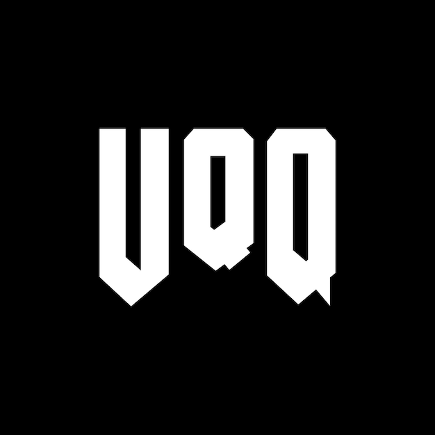 Diseño de logotipo de letra UQ para una empresa de tecnología Diseño del logotipo UQQ combinación de colores blanco y negro UQQ logotipo Vector UQQ diseño UQQ icono UQQ alfabeto UQQ tipografía diseño del logotipo