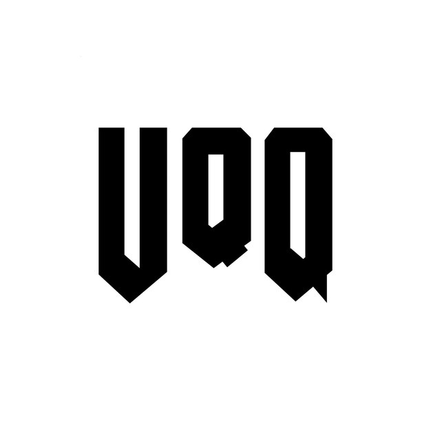 Diseño de logotipo de letra UQ para una empresa de tecnología Diseño del logotipo UQQ combinación de colores blanco y negro UQQ logotipo Vector UQQ diseño UQQ icono UQQ alfabeto UQQ tipografía diseño del logotipo