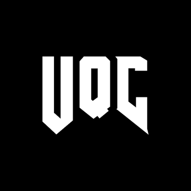 Diseño de logotipo de letra UQC para una empresa de tecnología Diseño del logotipo UQC combinación de colores blanco y negro UQC logotipo Vector UQC diseño UQC icono UQC alfabeto UQC tipografía diseño del logotipo