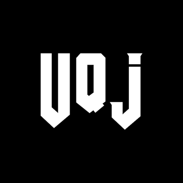 Diseño de logotipo de letra UQJ para una empresa de tecnología Diseño del logotipo UQJ combinación de colores blanco y negro UQJ logotipo Vector UQJ diseño UQJ icono UQJ alfabeto UQJ tipografía diseño del logotipo