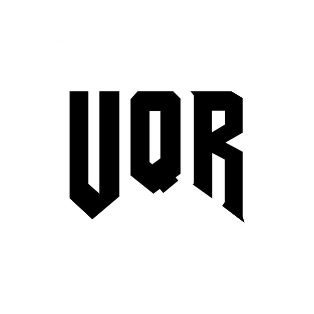 Diseño de logotipo de letra UQR para una empresa de tecnología Diseño del logotipo UQR combinación de colores blanco y negro UQR logotipo Vector UQR diseño Icono UQR alfabeto UQR tipografía diseño del logotipo