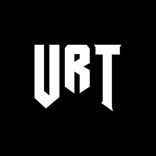 Diseño de logotipo de letra URT para una empresa de tecnología Diseño del logotipo URT combinación de colores blanco y negro Logotipo URT Vector Diseño URT Icono URT Alfabeto URT Tipografía Diseño del Logotipo