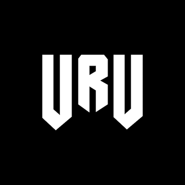 Diseño de logotipo de letra URU para una empresa de tecnología URU diseño de logotipo combinación de colores blanco y negro URU logotipo URU vector URU diseño URU icono URU alfabeto URU tipografía diseño del logotipo