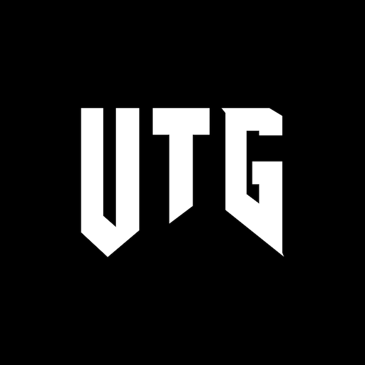 Vector diseño de logotipo de letra utg para una empresa de tecnología diseño de logotipo utg combinación de colores blanco y negro logo utg vector utg diseño de icono utg alfabeto utg tipo de diseño de logotipo