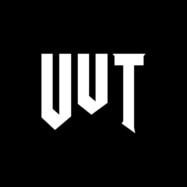 Diseño de logotipo de letra UUT para una empresa de tecnología Diseño del logotipo UUT combinación de colores blanco y negro Logotipo UUT Vector UUT Diseño del icono UUT Alfabeto UUT Tipo de diseño del logotipo