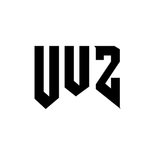 Diseño de logotipo de letra UUZ para una empresa de tecnología Diseño del logotipo UUZ combinación de colores blanco y negro UUZ logo UUZ vector UUZ diseño UUZ icono UUZ alfabeto UUZ tipografía diseño del logotipo