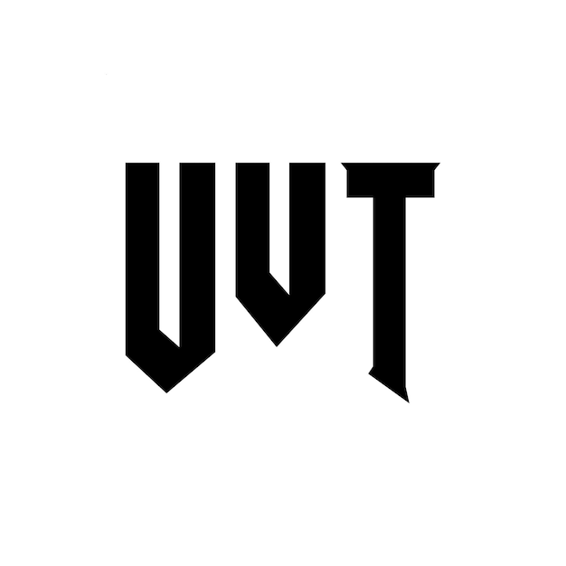 Diseño de logotipo de letra UVT para una empresa de tecnología Diseño del logotipo UVT combinación de colores blanco y negro Logotipo UVT Vector diseño del logotipo Icono UVT Alfabeto UVT Tipografía diseño del logotip