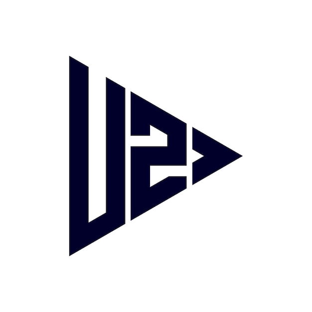 diseño del logotipo de la letra uz