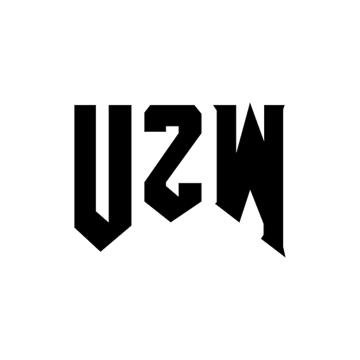 Vector diseño de logotipo de letra uzw para una empresa de tecnología diseño del logotipo uzw combinación de colores blanco y negro uzw logotipo vector uzw diseño uzw icono uzw alfabeto uzw tipografía diseño del logotipo