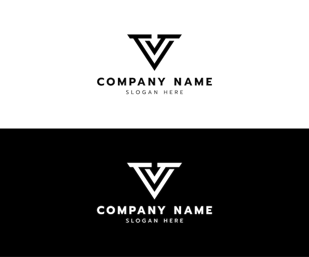 Diseño de logotipo de la letra V para su empresa